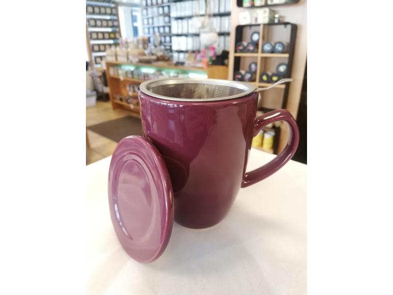 Kräuterteetasse violett