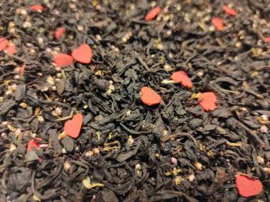 rosa bis wolkig schwarzer tee